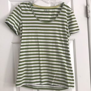 Liz Claiborne Striped Tee M